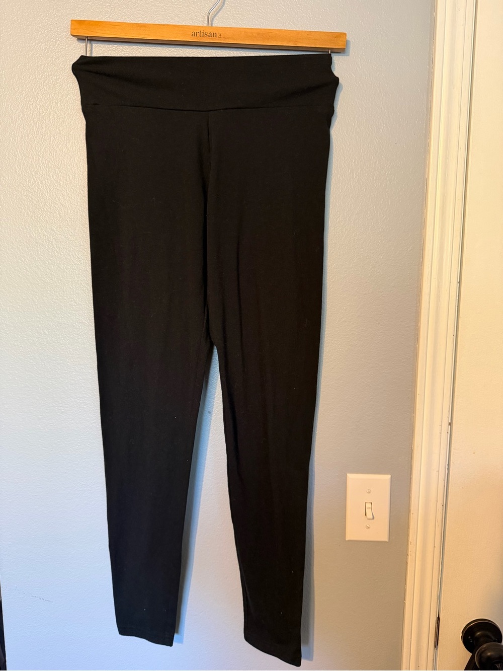wild fable Black Fold-Over Waist Leggings